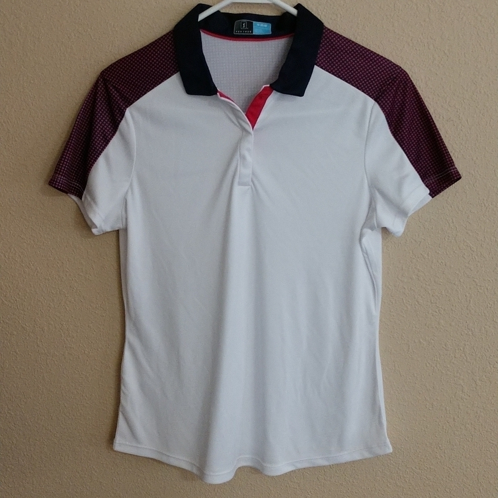 PGA Tour Women's Short Sleeve Golf Polo Shirt size medium